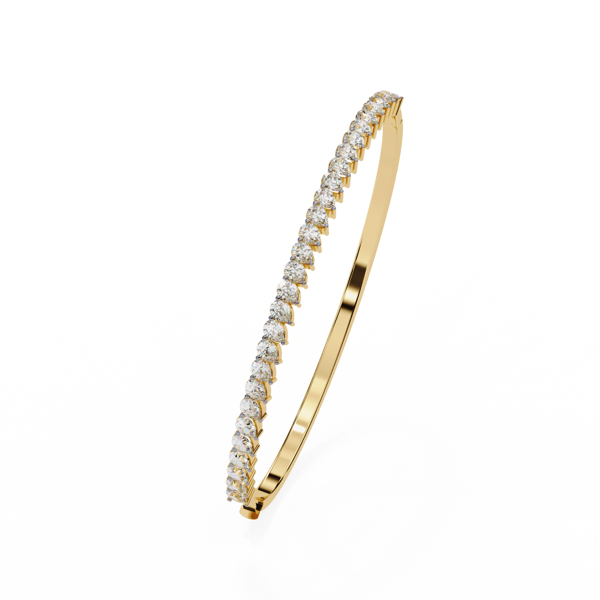 The Solstice Pear-Cut Diamond Bangle — image 1