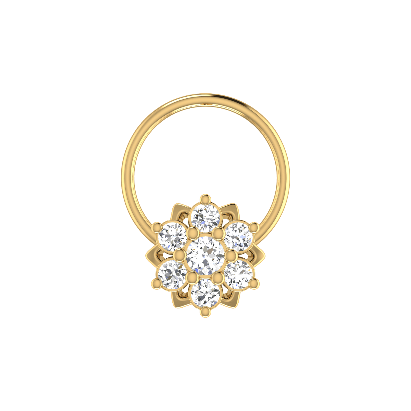The Radiant Daisy Nose Pin — image 1