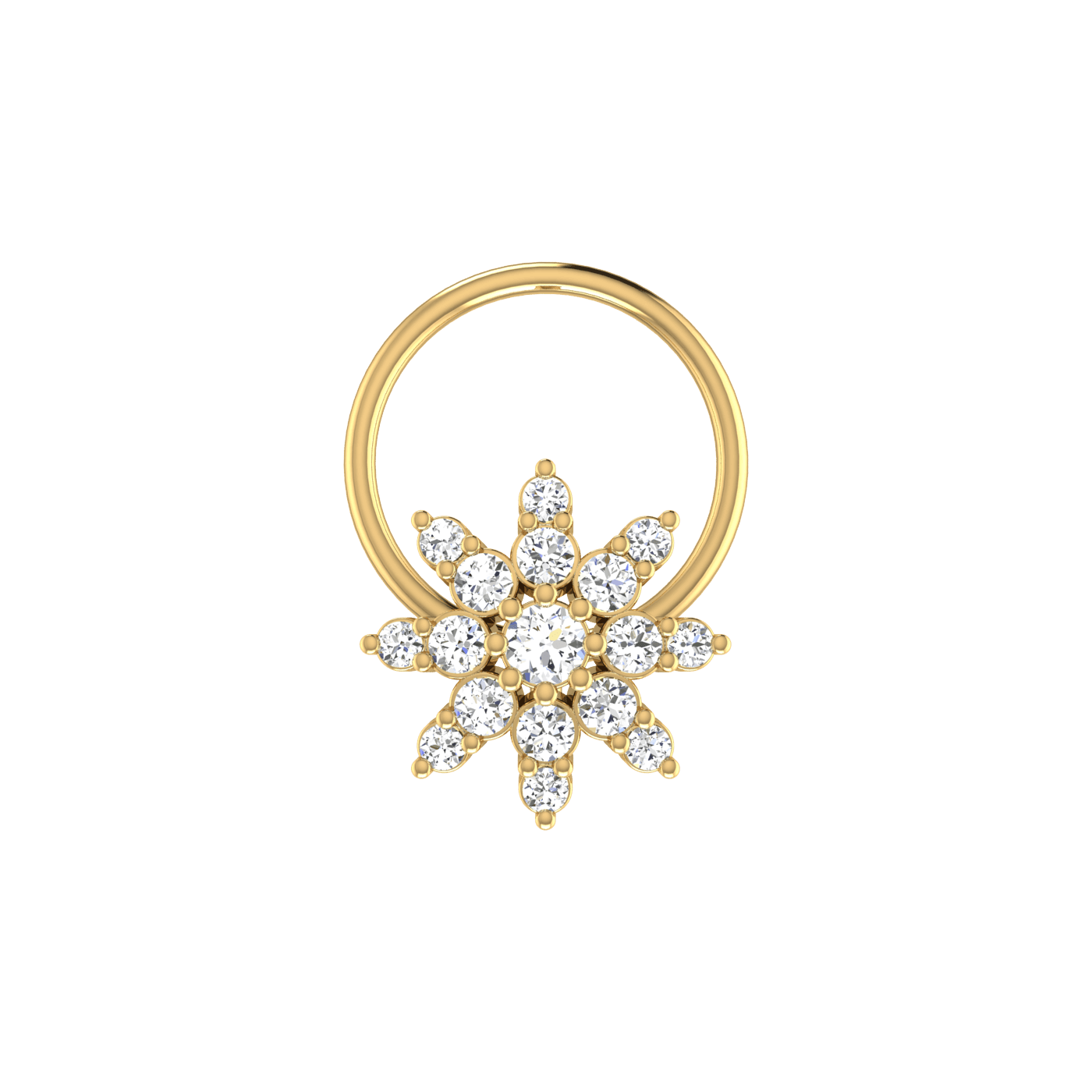 The Astral Sparkle Diamond Nose Pin — image 1